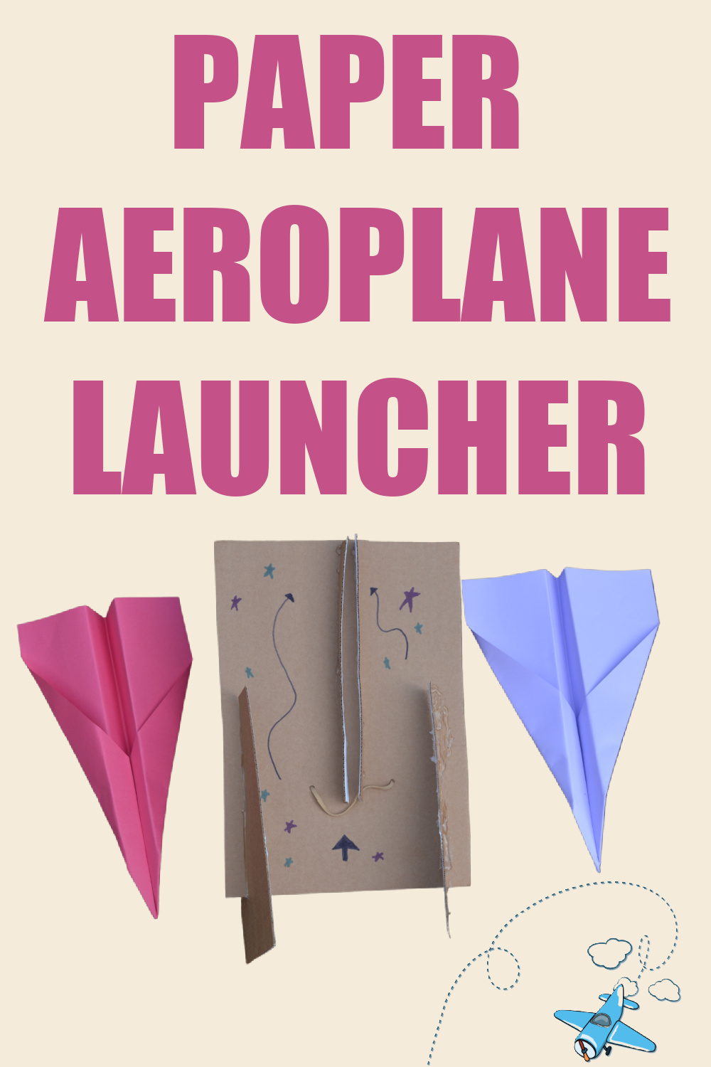 Paper aeroplane launcher STEM challenge #scienceforkids #STEMChallenge