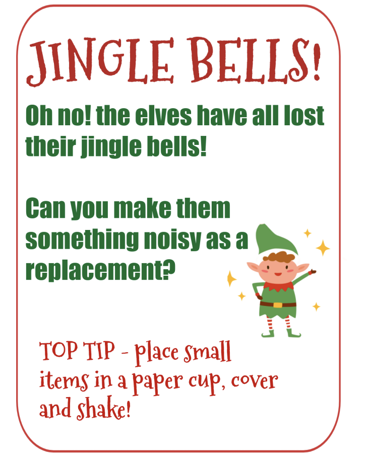 Jingle bell STEM Challenge