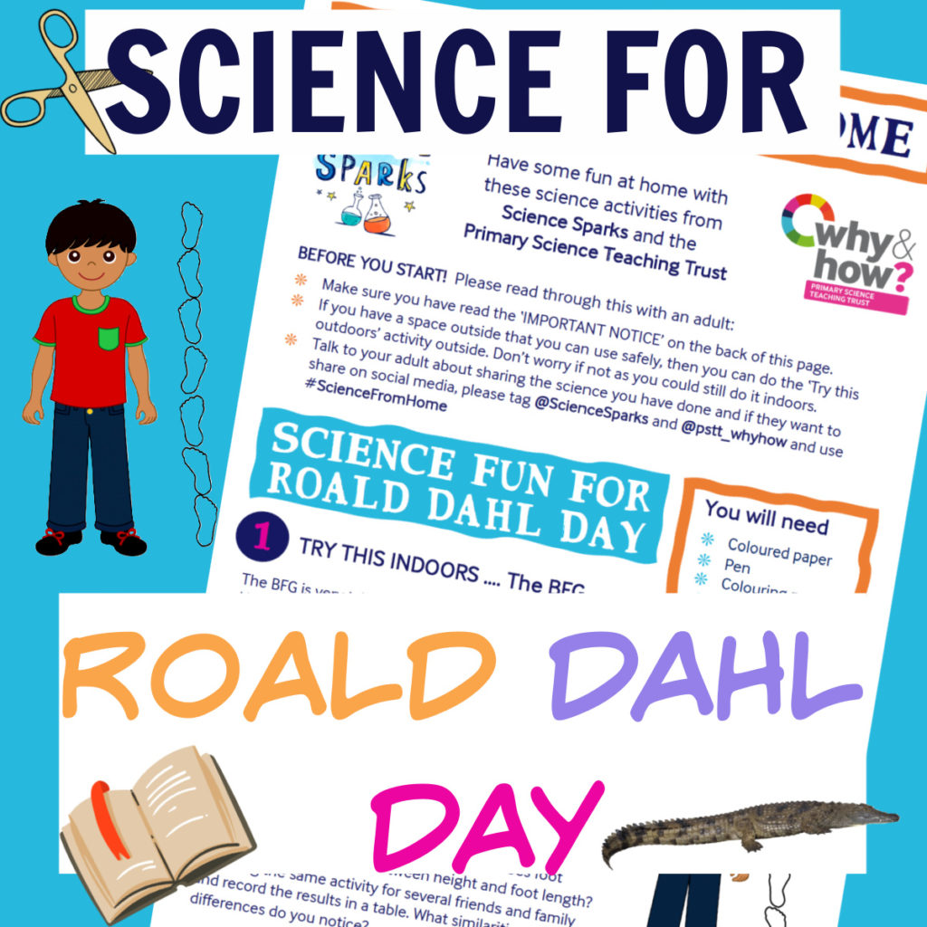 Lots of easy science ideas for Roald Dahl Day #scienceathome #RoaldDahl #science