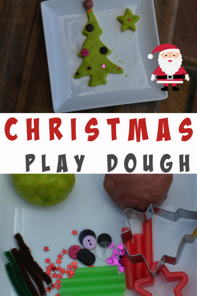 Make Christmas play dough - fun Christmas craft for kids #Christmascrafts #playdoughrecipe