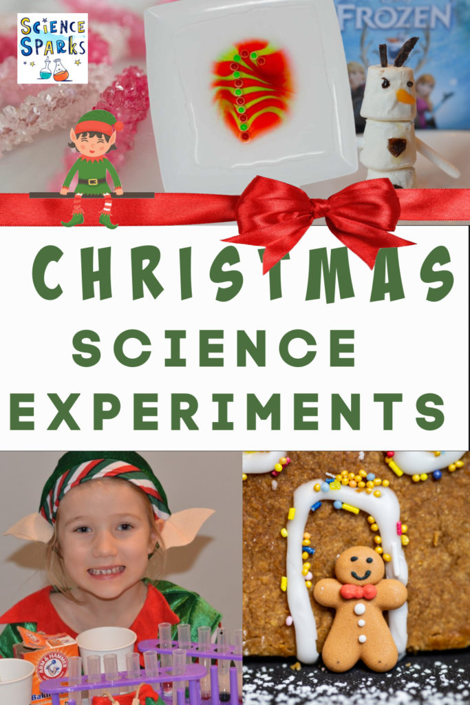 Christmas Science Experiments for kids. Festive collection of easy Christmas Science experiments for kids. Make Grinch slime, spiced apple cider, marshmallow snowmen and lots more Christmas Science Experiments