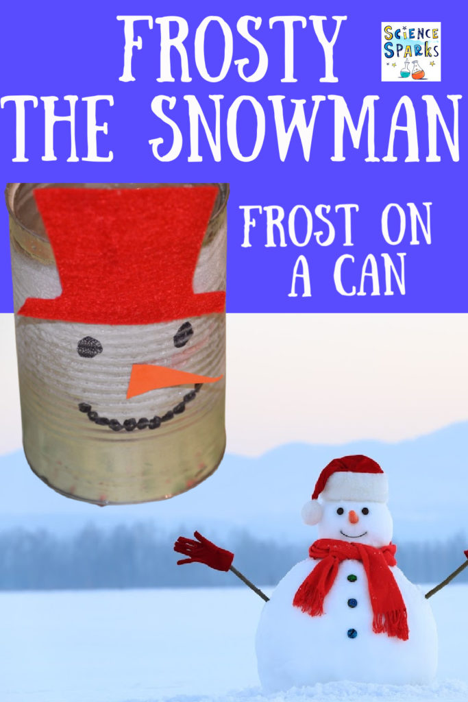 Make Frost appear on a can - frost science experiment for kids #Frostonacan #winterscience