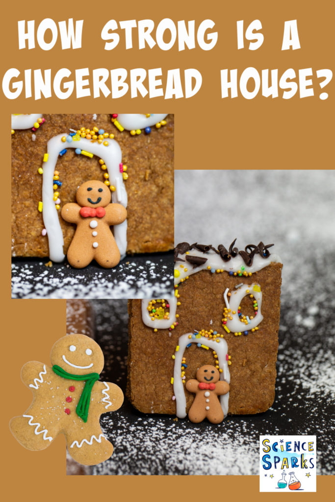 test different sticky materials to investigation which hold a gingerbread house together the best #kitchenscience #scienceforkids #christmasscience #gingerbreadhouse