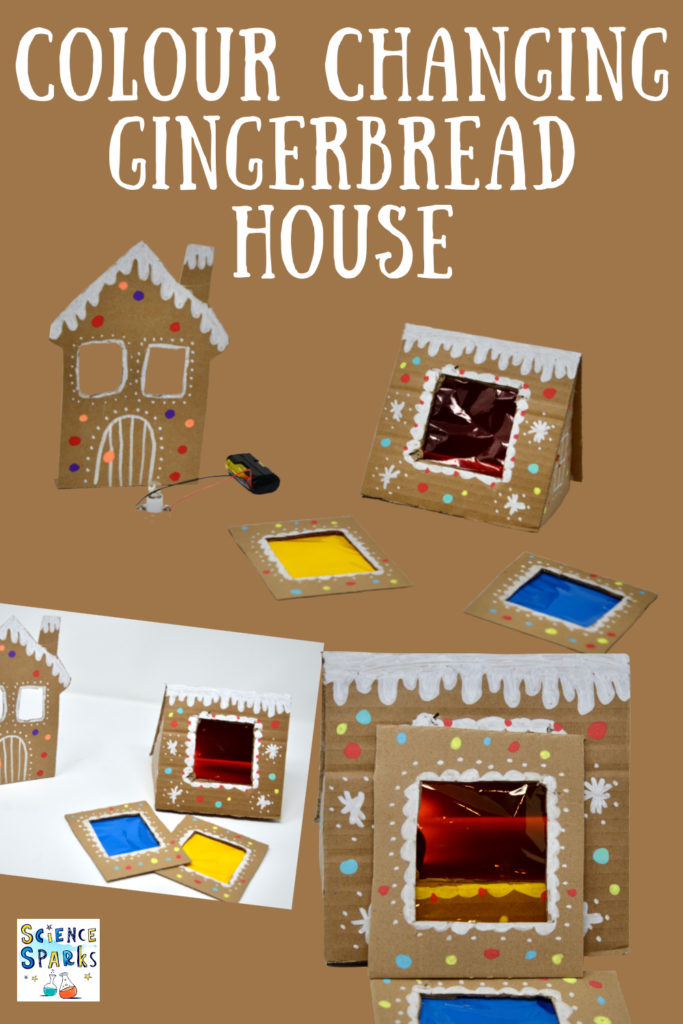 colour mixing gingerbread house