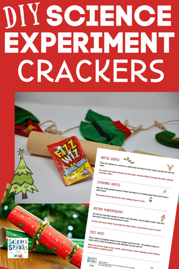 DIY science experiment crackers. Homemade crackers with a simple science activity inside.