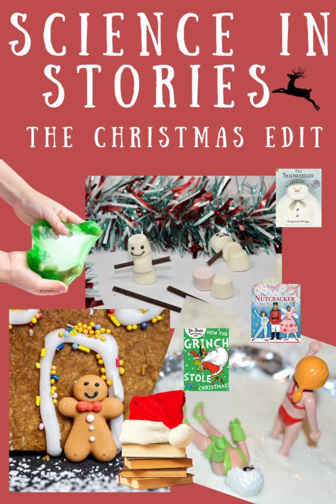 Science in ( Christmas ) Stories - fun science experiments and investigations based on Christmas books #scienceforkids #Christmasscience #TheGrinch #TheSnowman #Thenutcracker