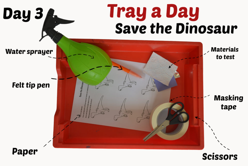 Save the dinosaur science activity for kids