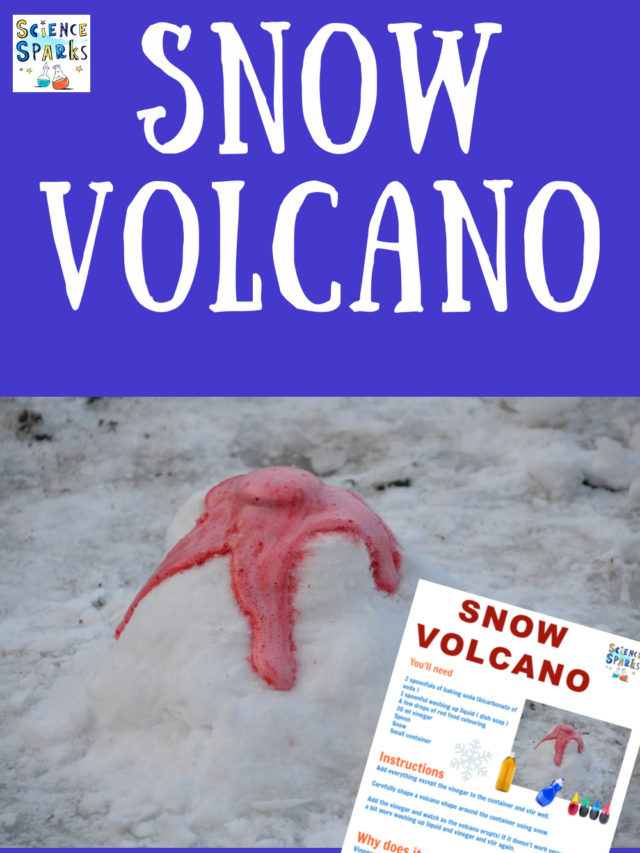 Baking Soda Snow Volcano