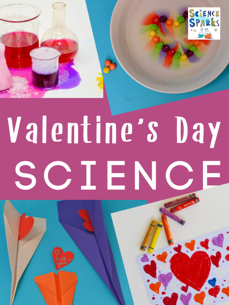 Collection of ideas for Valentine's Day science for kids