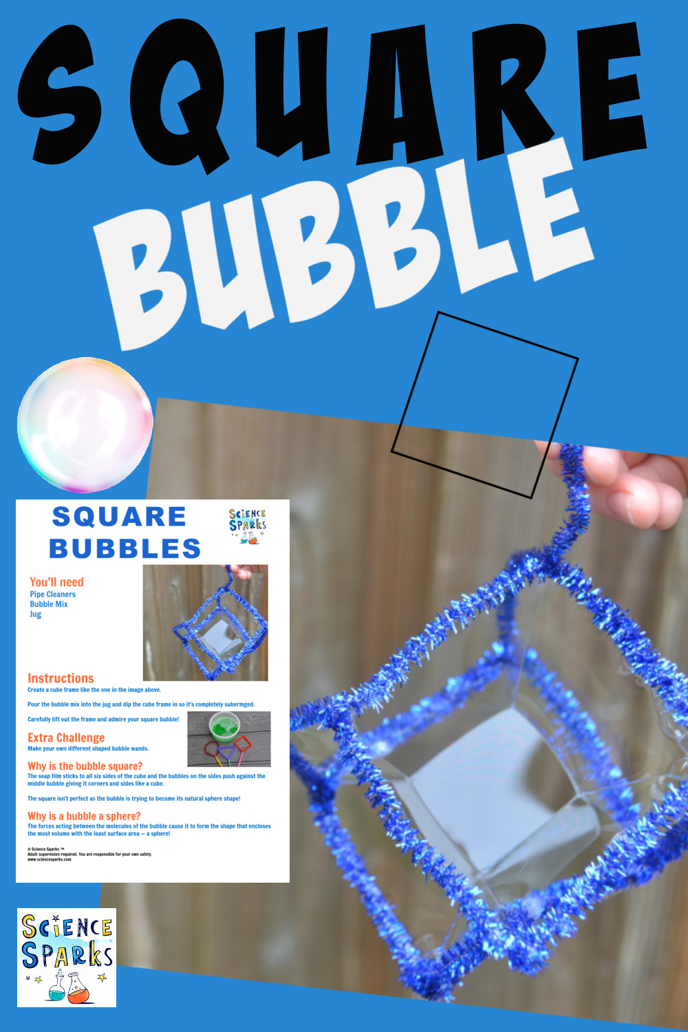 How to make a square bubble Science for Kids