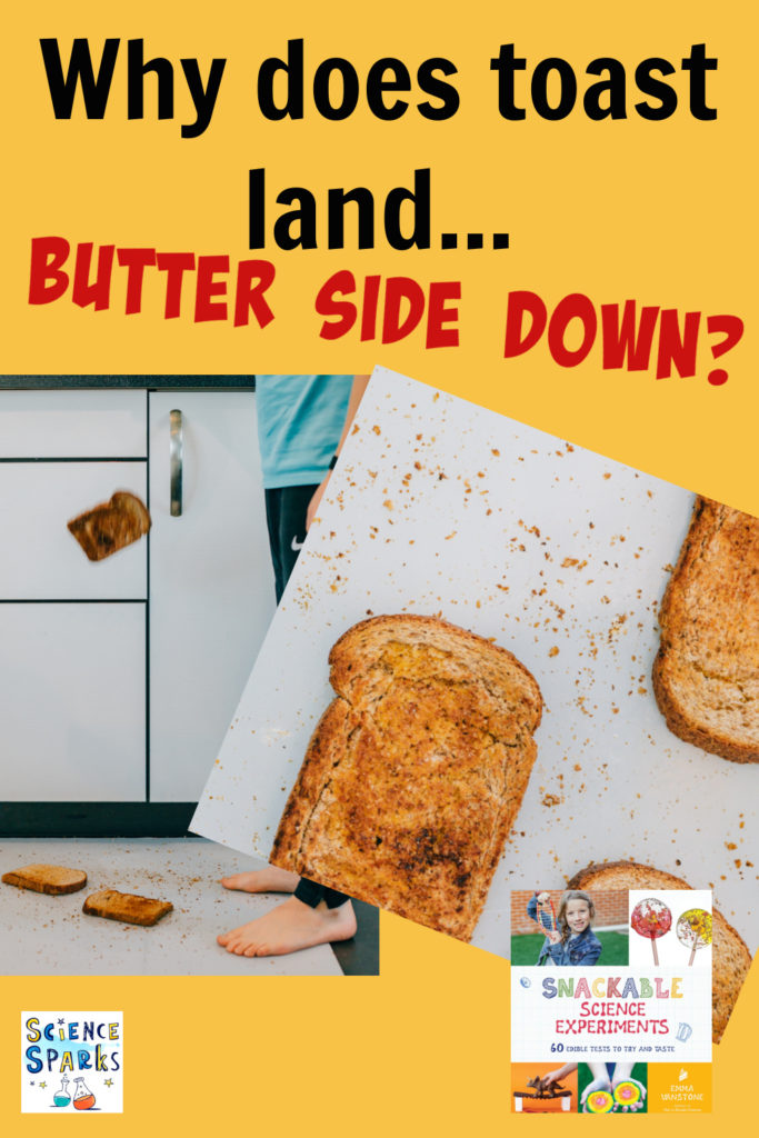 Why does toast land butter side down