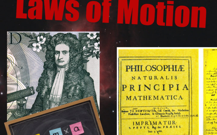 Newton's image and a picture of Principia