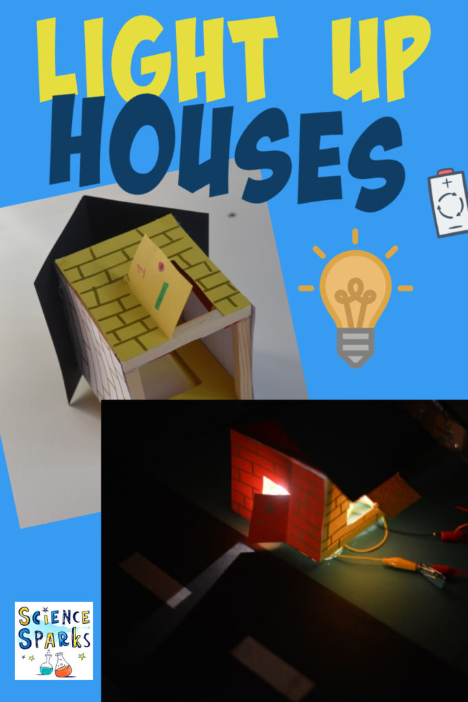 Light up houses - electricity project for kids