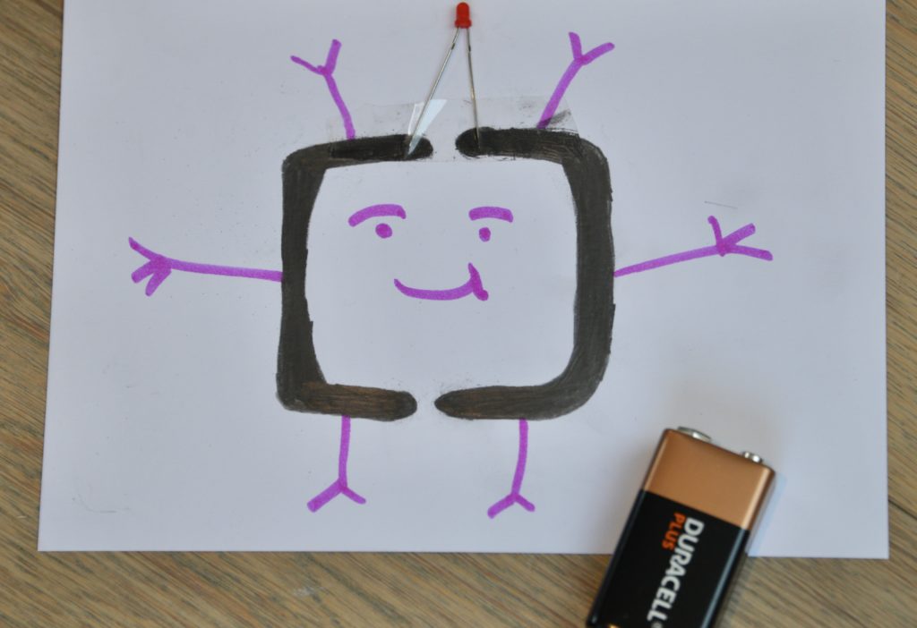 Image of a graphite pencil circuit