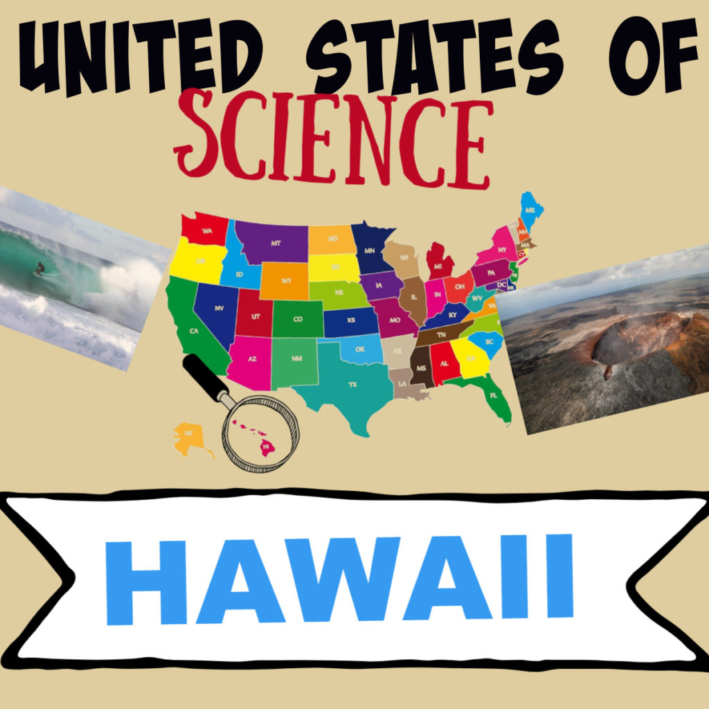 Image of Hawaii on a mao of the United States