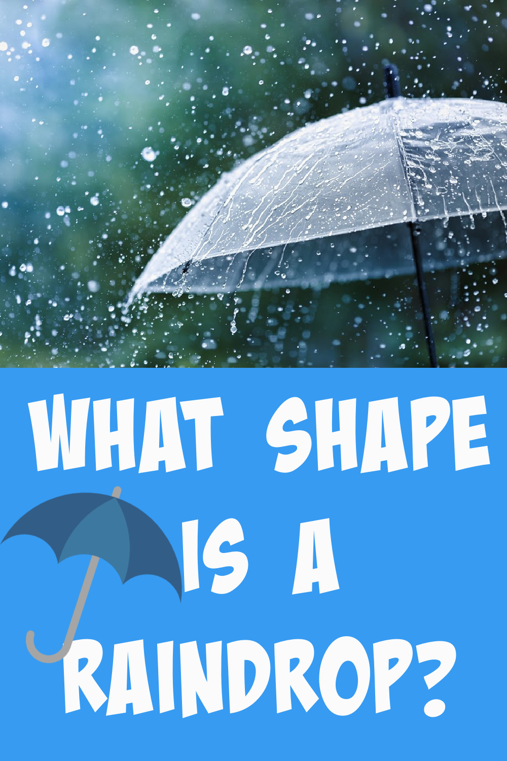 What shape is a raindrop?
