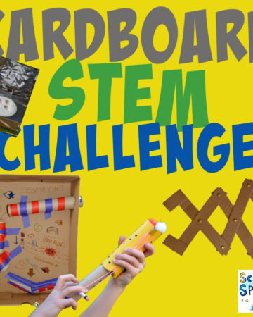 collaction of cardboard STEM Challenges