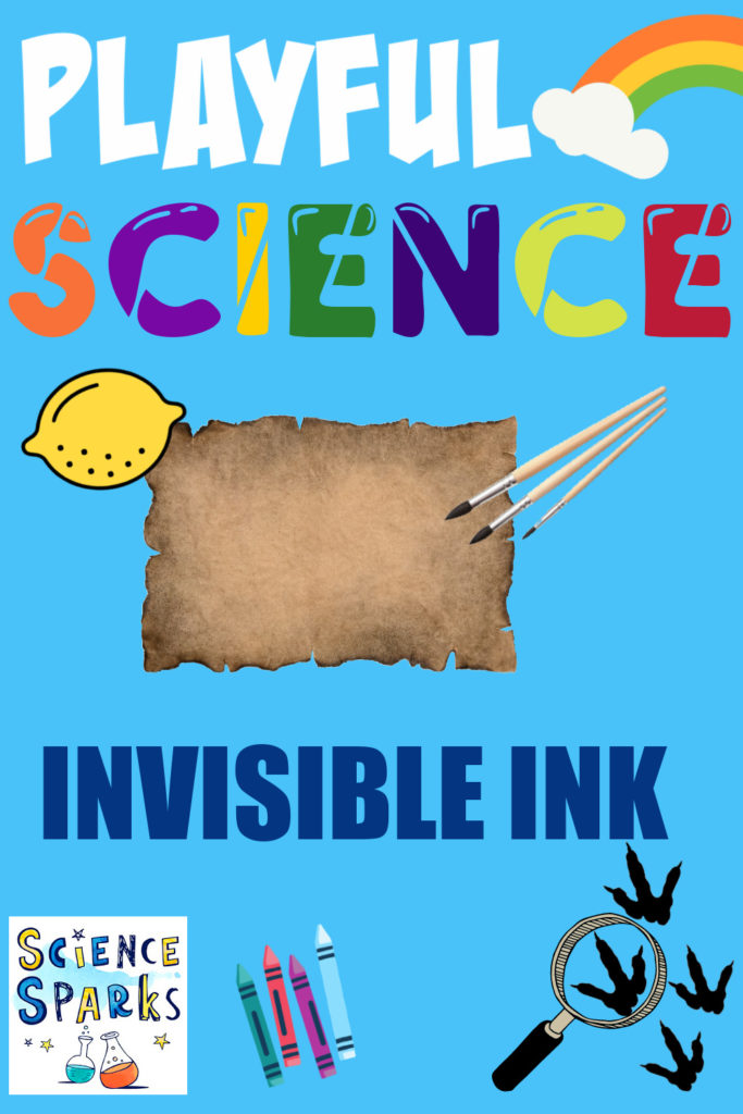 image of pirate type paper for an invisible ink science activity