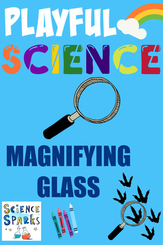 cartoon magnifying glass for an activity making a mganifying glass