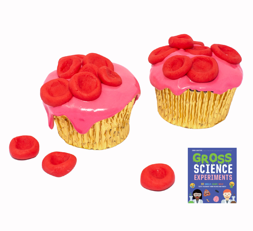 red blood cell cupcakes