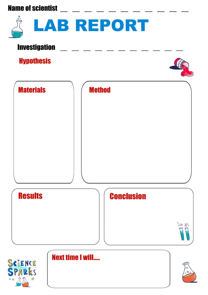 Free printable lab report template