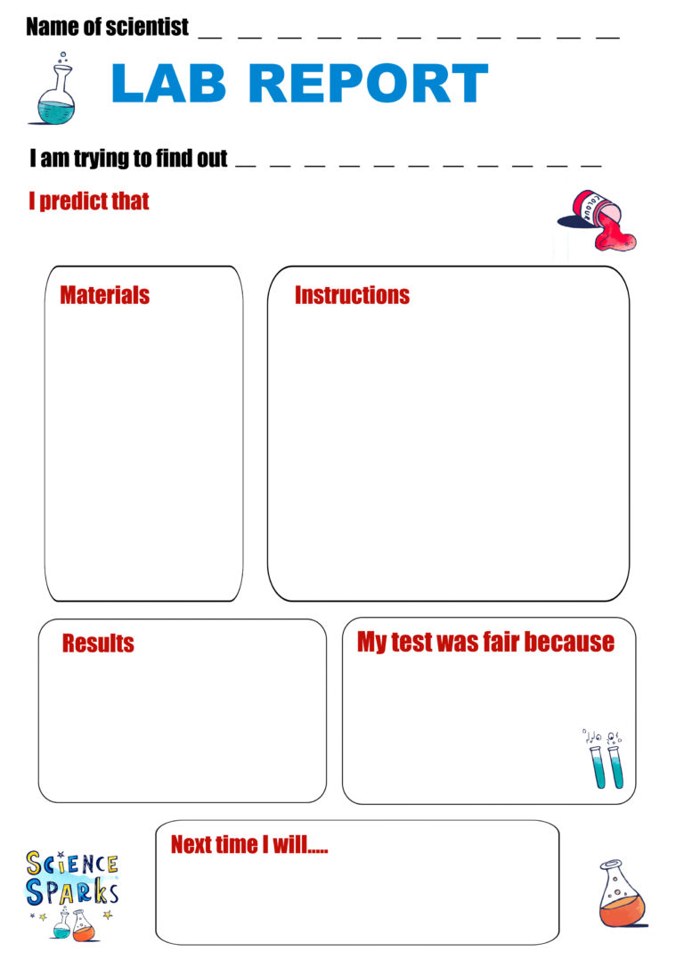 Lab report experiment write up printable