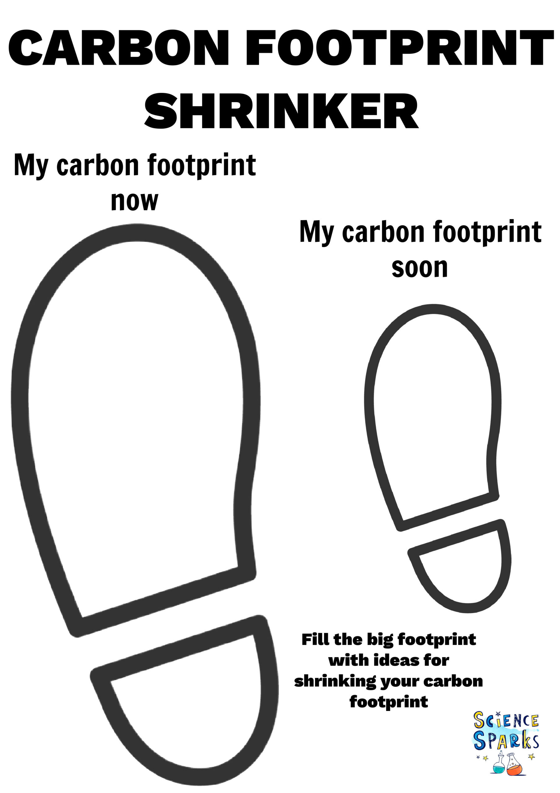 Carbon footprint shrinker worksheet