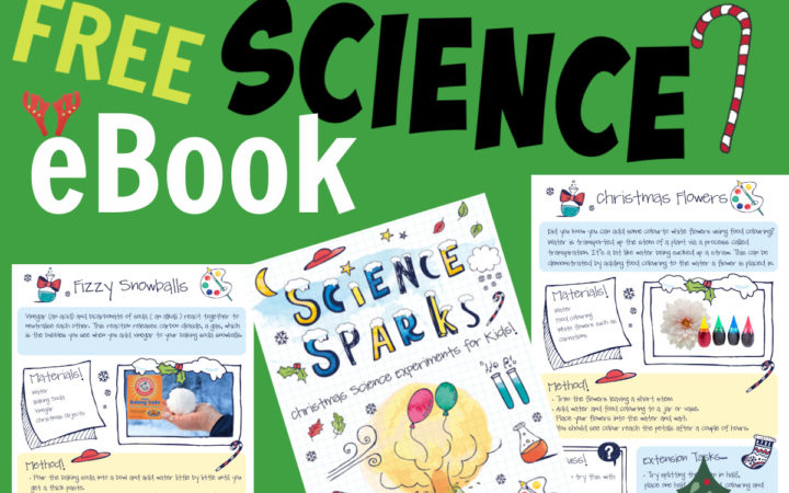 image of pages from a Christmas science eBook