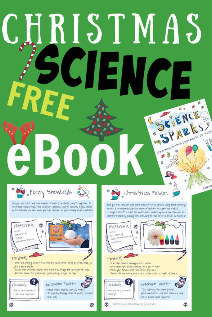 Image of pages of a Christmas science eBook