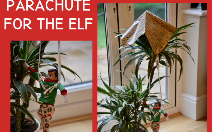 Parachute for an elf STEM challenge