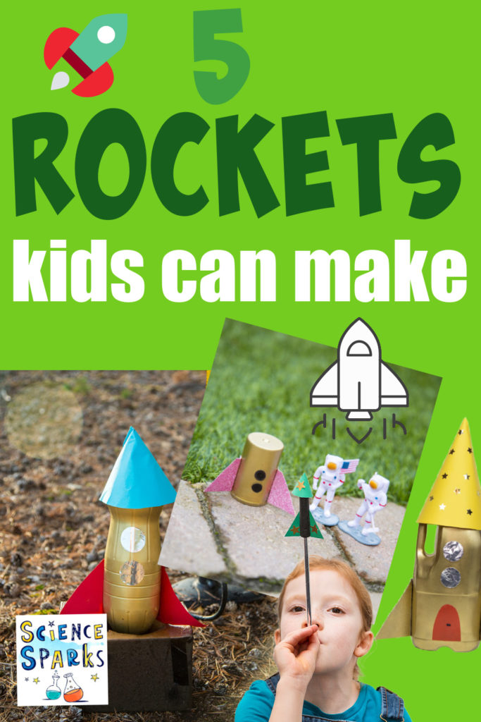 collage of film canister rockets, bottle rocket and a rocket mouse