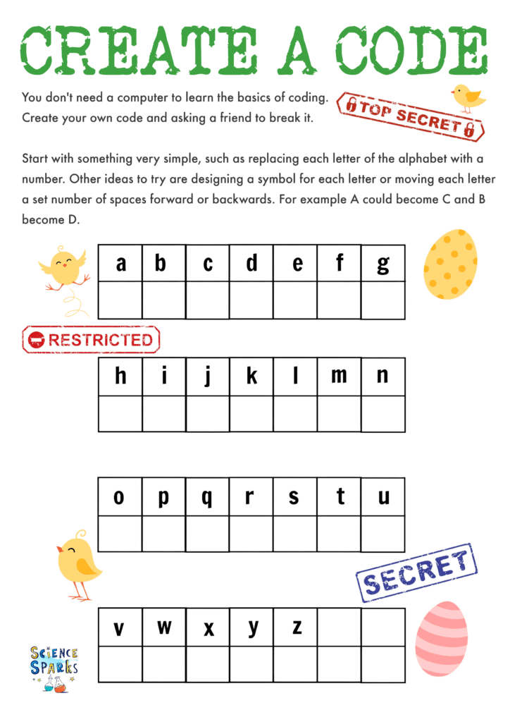 create a code for an Easter Egg hunt template