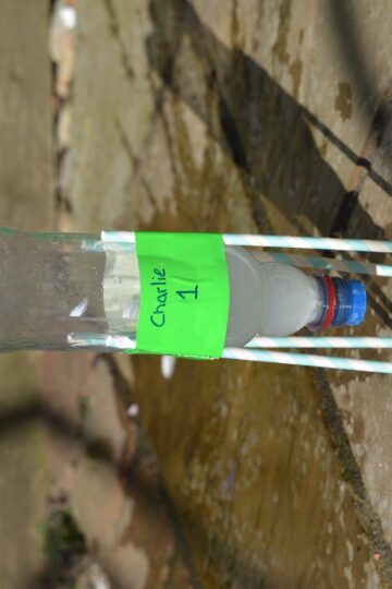 Mini bottle rocket made with a 500ml bottle