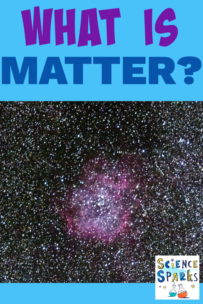 Image of the universe for an article about matter