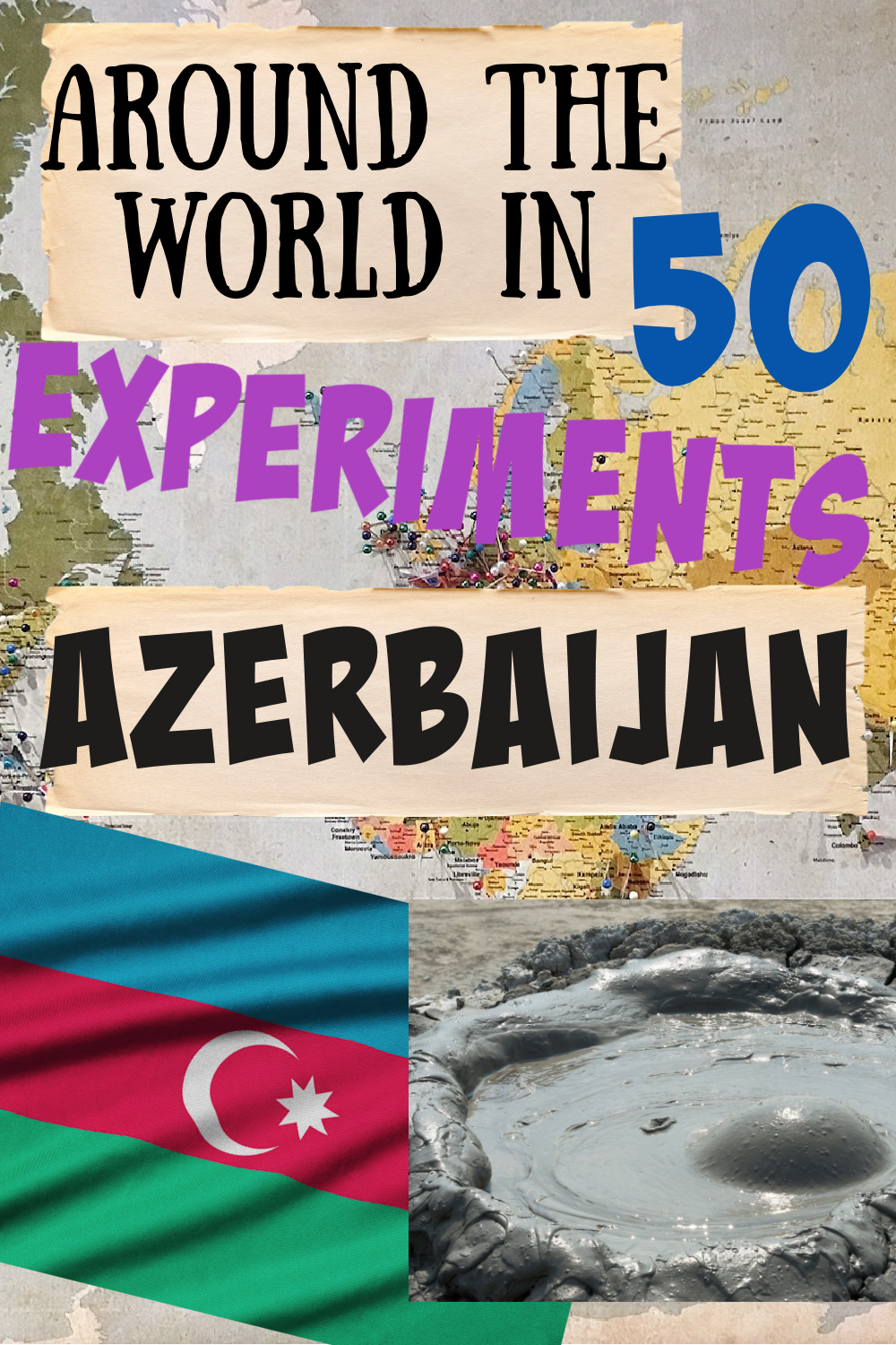 Azerbaijan - Around the World in 50 Experiments. Learn about the mud volcanoes of Azerbaijan