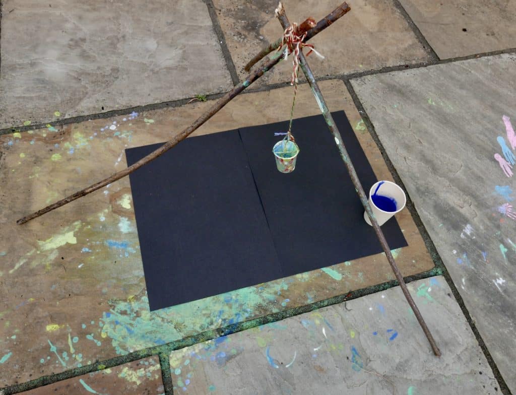 pendulum painting set up