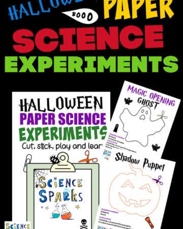 Halloween templates for paper science experiments