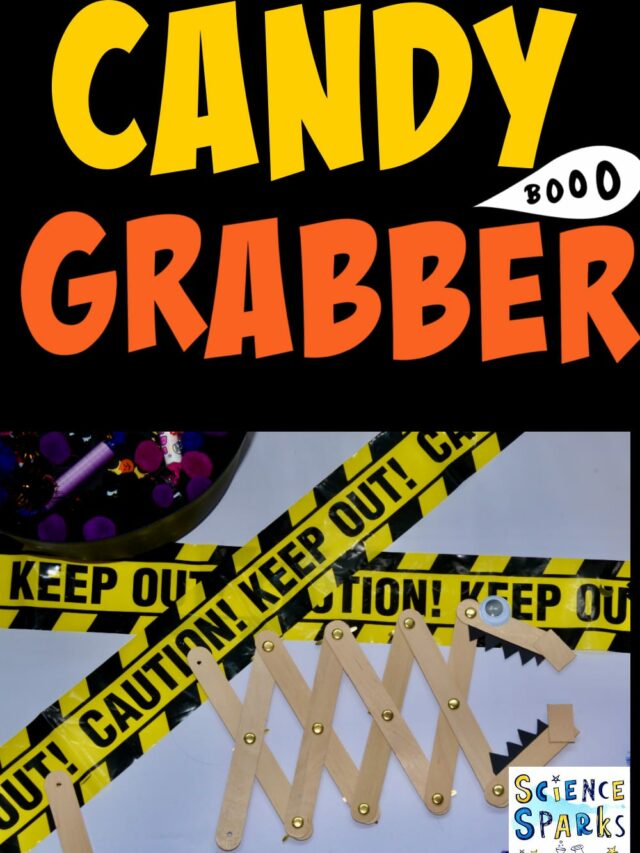 Halloween Candy Grabber STEM Challenge Science Experiments for Kids