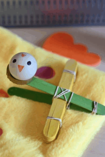 Easter chick catapult STEM challenge