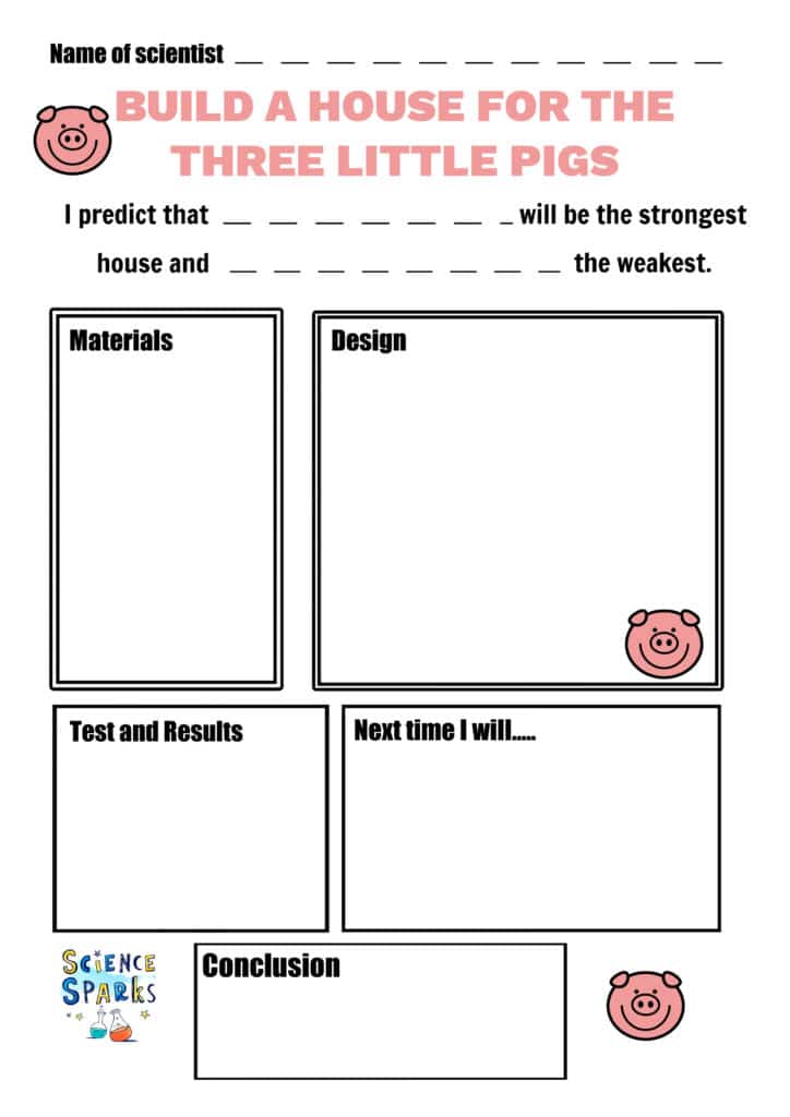 3 little pigs design sheets