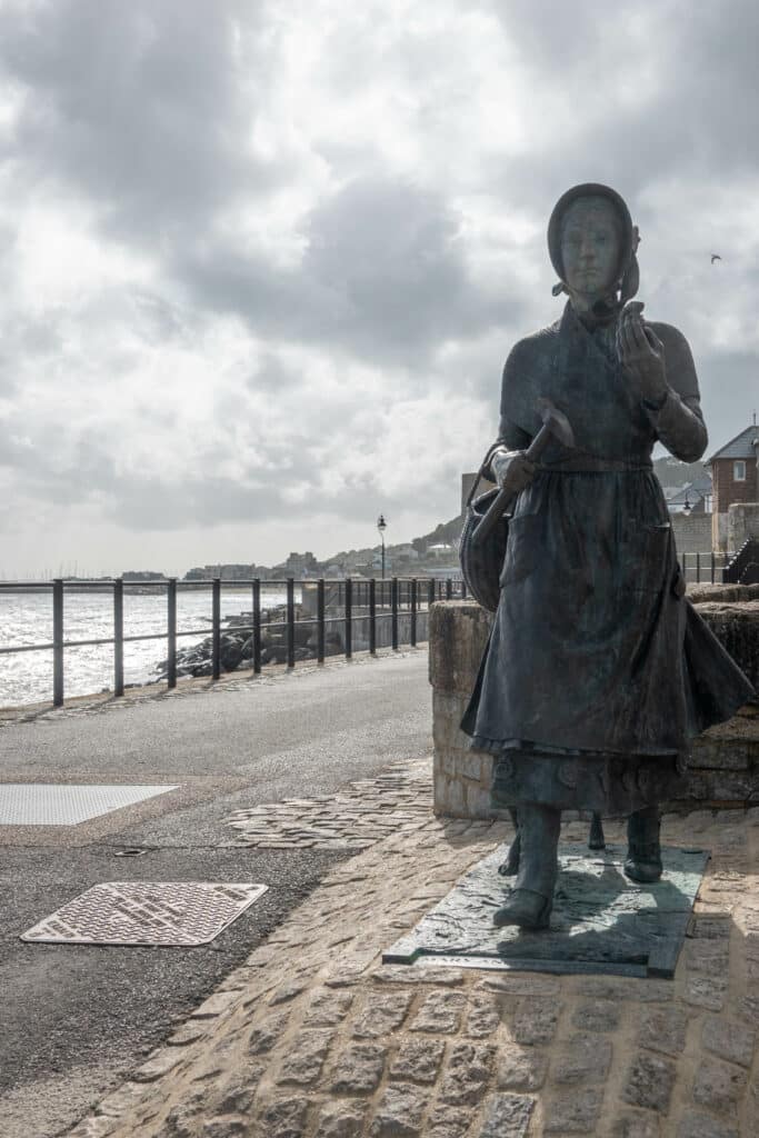 Statue of Mary Anning in Lyme Regis