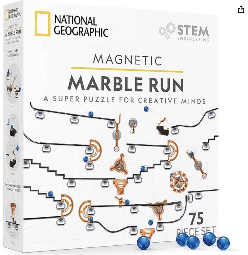 National Geographic magnetic marble run