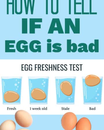 How to tell if an egg is bad