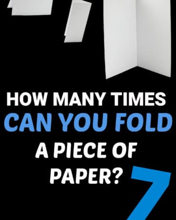 How many times can you fold a piece of paper in half