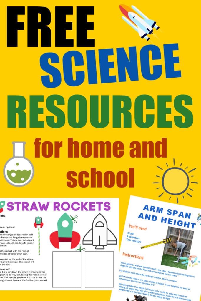 free science resources, image of experiment instructions