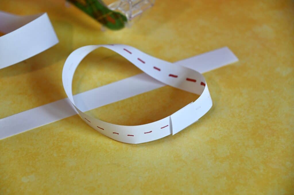 Möbius strip made with paper