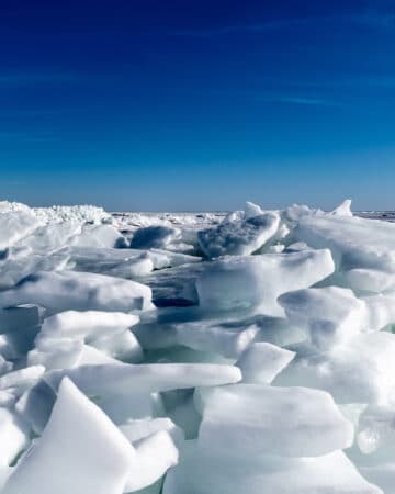 frozen sea water