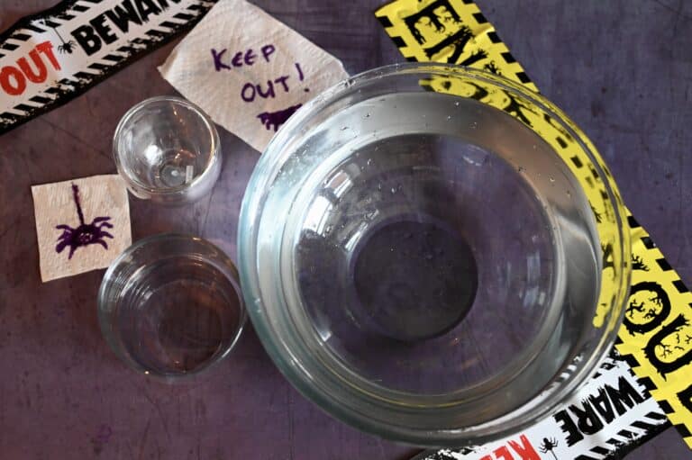 Paper Towel Under Water Science Experiment – Halloween STEM