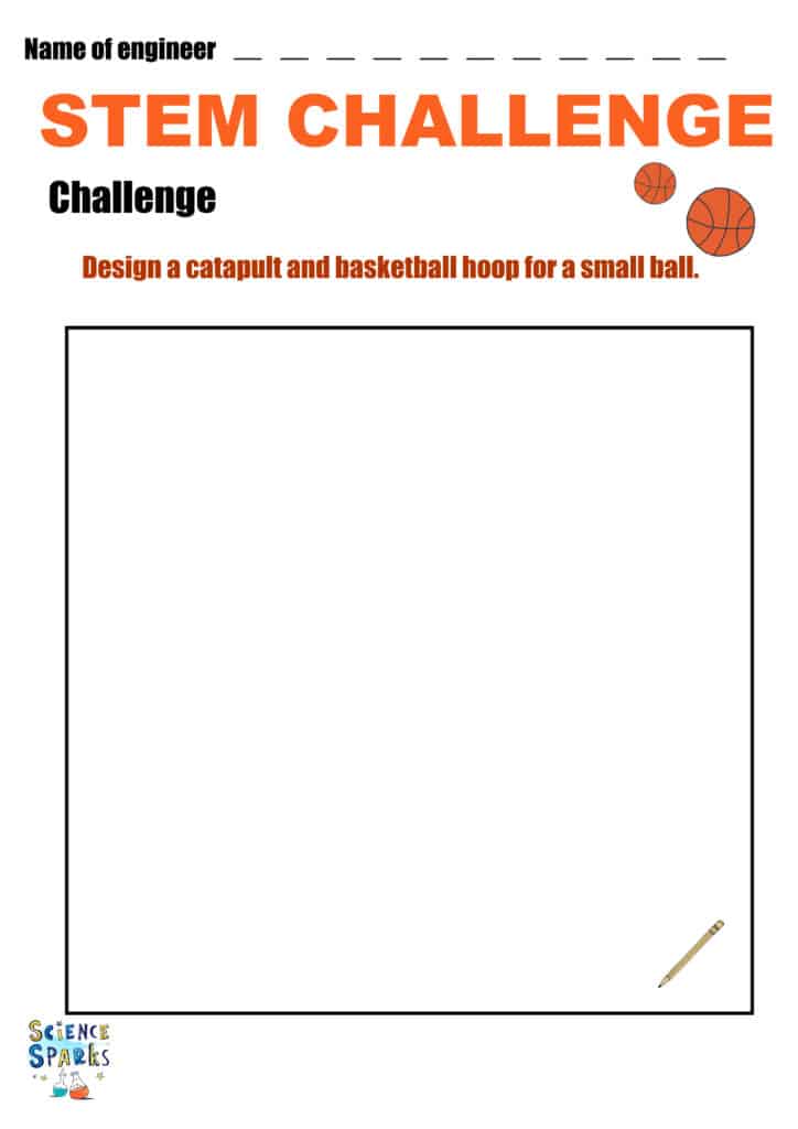 Basketball STEM challenge evaluation sheet