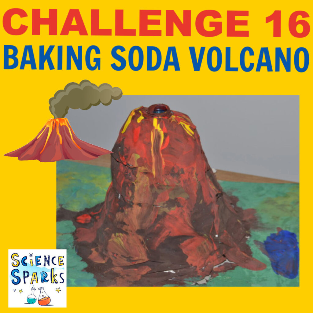 Baking soda volcano stem challenge